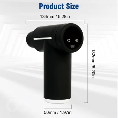 Mini Percussion Massage Gun – Hot & Cold Therapy, 13cm Portable Deep Tissue Relief — 8