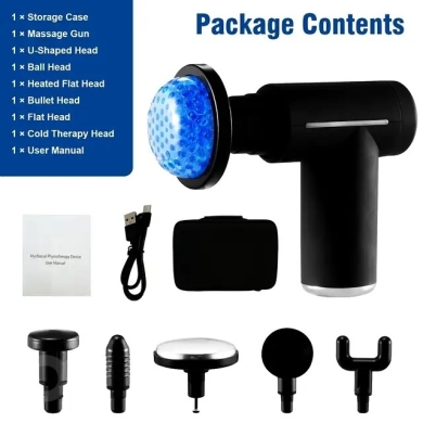 Mini Percussion Massage Gun – Hot & Cold Therapy, 13cm Portable Deep Tissue Relief — 9