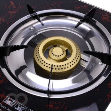 Besse Gas Stove, Tempered Glass 3 Burner Black Cooker — 2
