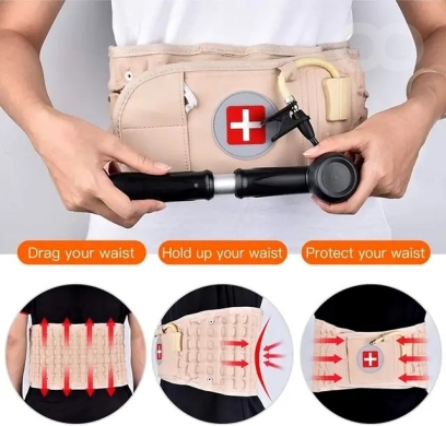 Lumbar Decompression Belt – Inflatable Spine Traction & Back Pain Relief Support — 4