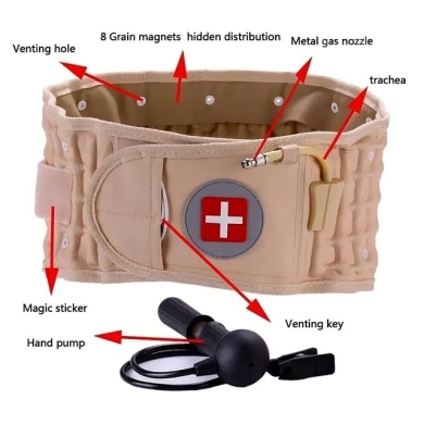 Lumbar Decompression Belt – Inflatable Spine Traction & Back Pain Relief Support — 3