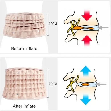 Lumbar Decompression Belt – Inflatable Spine Traction & Back Pain Relief Support — 5