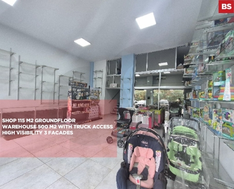 Shop with Warehouse for Rent/Main Road/High Visibility/JDAIDE-METN/جديده/REF#BS141816