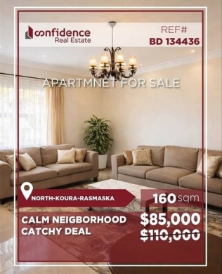 Spacious Apartment for Sale in Rasmaska