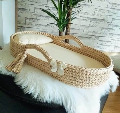 Handmade Crochet Baby Nest — 5