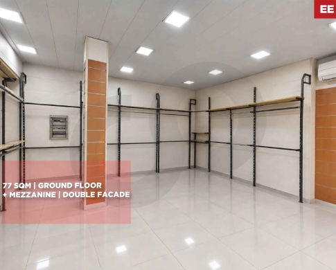 VERSATILE COMMERCIAL PROPERTY/77 SQM/2 FACADES/PRIME LOCATION/BOURJ HAMMOUD,METN/ برج حمود/REF#EE141875 !