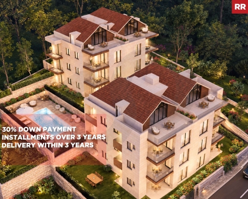 NEW RESIDENTIAL PROJECT/30% DOWN PAYMENT/UNDER-CONSTRUCTION/SOUK EL GHARB,ALEY/سوق الغرب/REF#RR141871 !