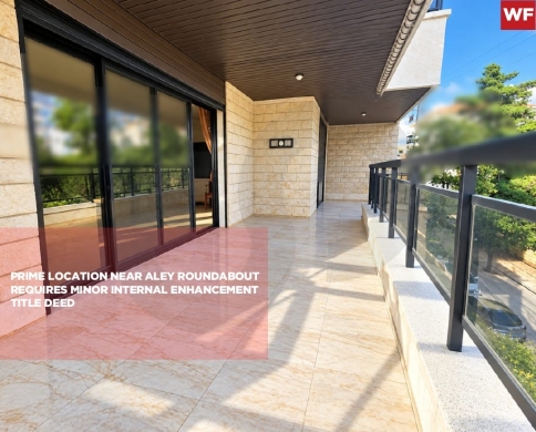 Spacious 335 sqm Apartment for sale/Prime Location/Open view/ALEY/عاليه/REF#WF141862