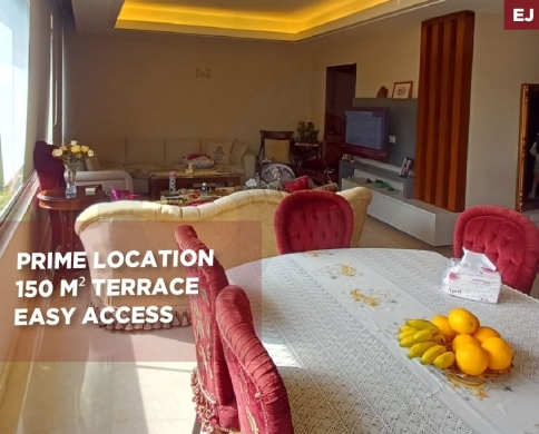 Spacious /Massive Terrace/ instant access/open views/Louaizeh,BAABDA/اللويزة/REF#EJ141850
