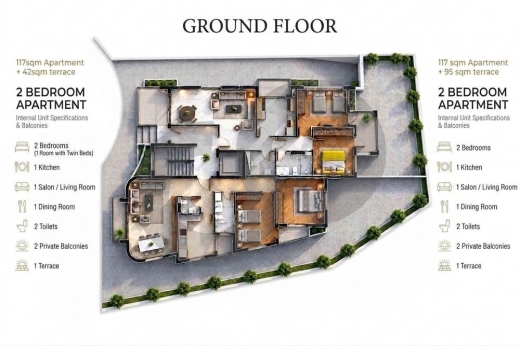 under-construction /terrace /sea view/Prime location/Naher Ibrahim ,JBEIL/نهر إب… — 2