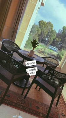 Rattan furniture set for balconies