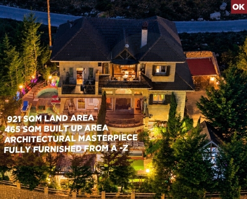 Architectural Masterpiece/Furnished/Luxury Finishing/Rwayset Sawfar,aley/رويسات صوفر/REF#OK141917