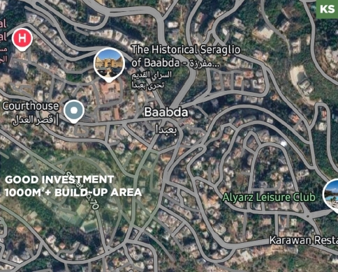 Premium land/quiet /excellent potential/Baabda town/بعبدا/REF#KS141886