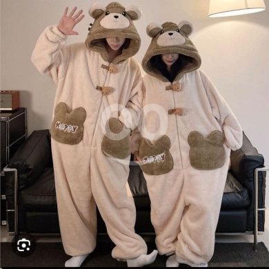 بجامة قطعة واحدة على شكل سمكة القرش مريحة | Cozy Shark One-Piece Pajama Onesie for Women — 4