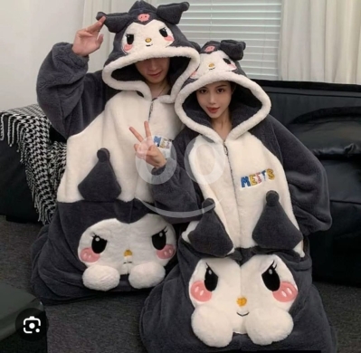 بجامة قطعة واحدة على شكل سمكة القرش مريحة | Cozy Shark One-Piece Pajama Onesie for Women — 6