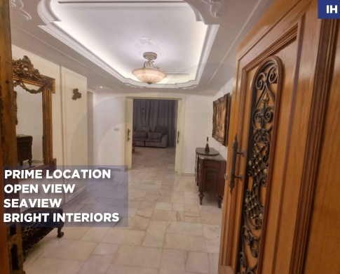 YOUR SEAFRONT LIFESTYLE IN RAWCHE,BEIRUT/الروشة/PRIME LOCATION/FOR RENT/REF#IH141935 !