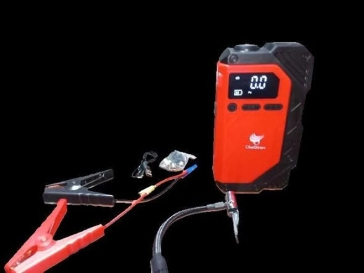 Emergency Jump Starter with Pump and LED