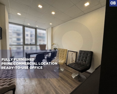 Fully furnished/ prime area/office /Corniche El Mazraa,BEIRUT/كورنيش المزرعة/REF#OB141991