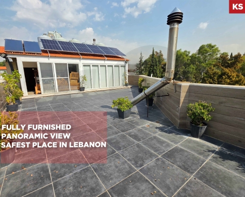 FULLY FURNISHED/PRESTIGIOUS AND SECURE/YARZEH,BAABDA/اليرزة/PRIVATE TERRACE/MOUNTAIN VIEW…