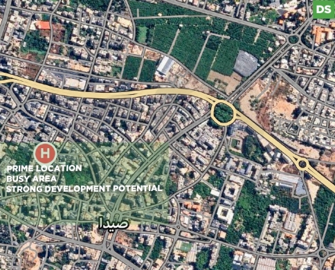 High-Zoning Land for Sale/Prime location/Strong development potential/SAIDA/صيدا/REF#DS141990