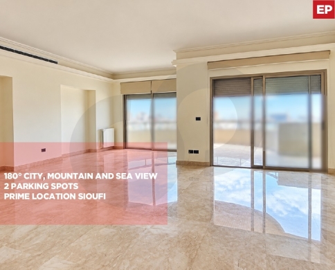 Apartment for sale/ Prime location/City, Mountain and sea view/SIOUFI-BEIRUT/سيوفي/REF#EP141984
