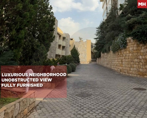 EXCLUSIVE MOVE-IN-READY/FULLY FURNISHED & DECORATED/STUNNING VIEWS/HAZMIYEH-MAR TAKLA/BAADA/| مار تقلا/REF#MH142031 !