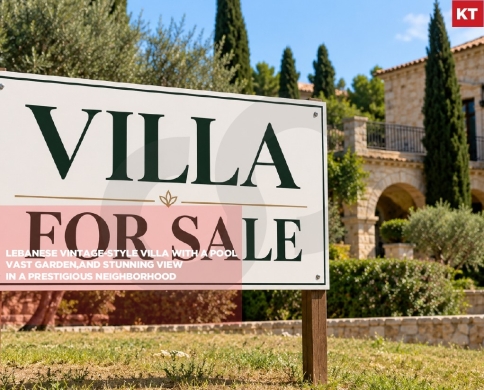 Lebanese Vintage-Style Villa with a Pool for Sale/Prime location/Fully furnished/HBOUS-METN/حبوس/REF#KT142017