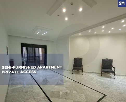 semi-furnished/spacious living/private access/Rabweh,METN/ربوه/REF#SM142014