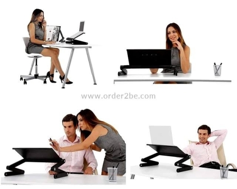 T8 Foldable Aluminum Laptop Cooling Table — 2