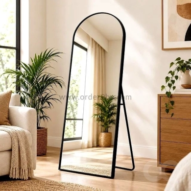 Arch Floor Mirror with Shatter-Resistant Glass — 2