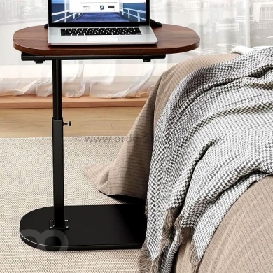 C-Shaped Adjustable Side Table with 360° Swivel — 7