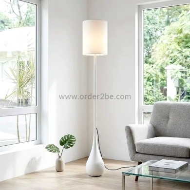 Floor Lamp with Weighted Base and Diffused Light — 5