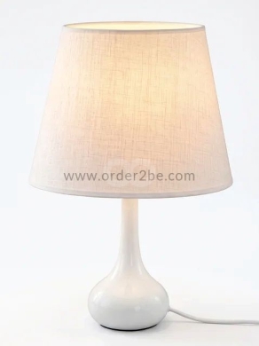 Teardrop Table Lamp with Fabric Shade — 6