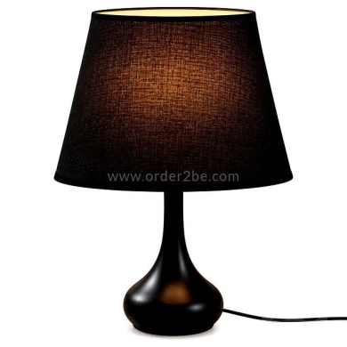Teardrop Table Lamp with Fabric Shade — 5