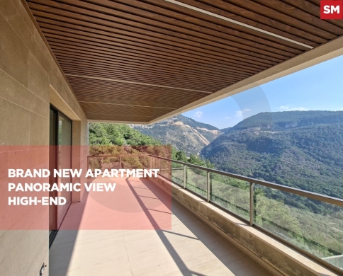 Apartment for sale/Brand-new building/Panoramic view/RABWEH-METN/ربوه/REF#SM142091