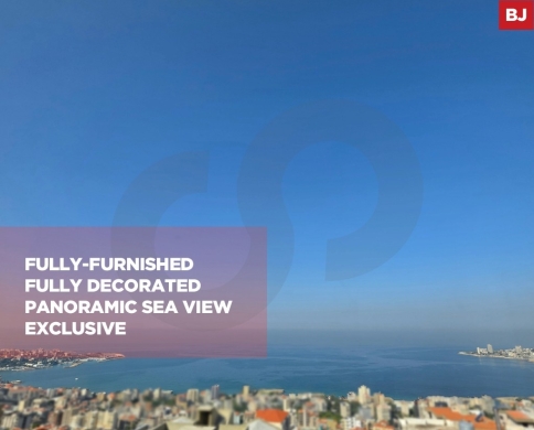 Exclusive Apartment for sale/Fully-furnished/Panoramic sea view/SAHEL ALMA-KESEROUAN/ساحل علما/REF#BJ142082
