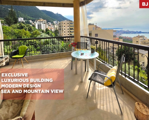 EXCLUSIVE DEAL IN SAHEL ALMA,KESEROUAN/ساحل علما/GARDEN &TERRACE/SCENIC SEA & MOUNTAIN VIEWS/REF#BJ142081 !