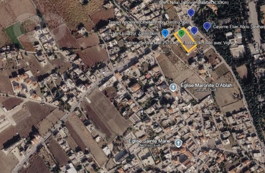 أرض للبيع في أبلح زحلة 2570m | Land for Sale Ablah Bekaa 2570m — 2