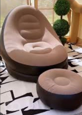 صوفا هوائية منفخة مع مسند للأقدام بحالة ممتازة للبيع | Inflatable Air Sofa Chair