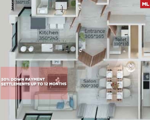 50% DOWN PAYMENT/EASY INSTALLMENTS/Under construction apartment/ AL MINA,TRIPOLI/المينا/REF#ML142153 !