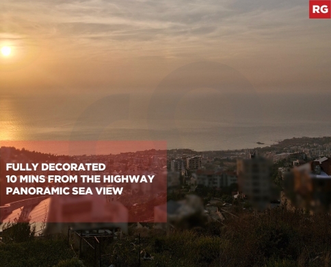 Spacious 230 sqm apartment For Sale/Fully decorated/Panoramic sea View/MASTITA-JBEIL/مستيتا/REF#RG142141