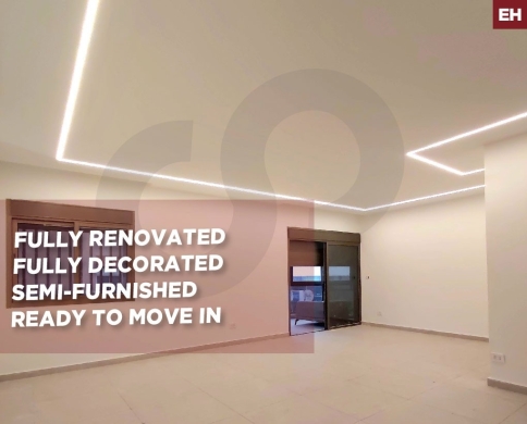 Semi-furnished/fully renovated/beautifully decorated/Jdaideh,metn/الجديدة/REF#EH142213