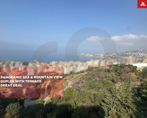 SEA-VIEW DUPLEX // WELL-MAINTAINED BUILDING // GREAT DEAL // SAHEL ALMA, KESEROUAN / ساحل علما/REF#JL142182 !