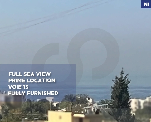 Fully Furnished Apartment for rent/Prime location/Sea View/JBEIL/جبيل/REF#NI142188