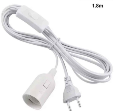 20x E27 Light Bulb Socket Cables