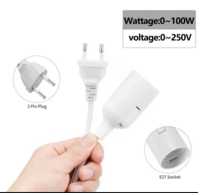 20x E27 Light Bulb Socket Cables — 2