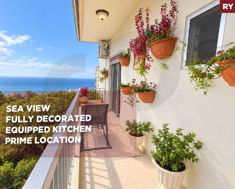 prime location/sea view/Fully Decorated/ Sahel Alma,KESEROUAN/ساحل علما/REF#RY142361
