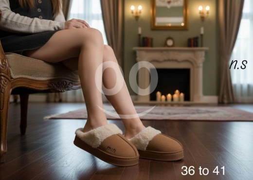 حذاء نسائي شتوي مبطن بالفرو | Women's Fur-Lined Winter Slides - Unmatched Comfort & Warmth — 7