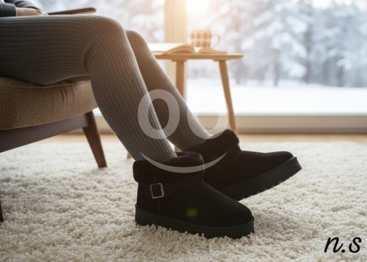 الملابس، الأحذية والزينة في أبو سمرا - بوتين نسائي شتوي مبطن بالفرو | Women&#039;s Fur-Lined Winter Boots - Stylish & Comfortable
