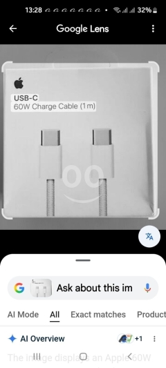 كابل أبل أصلي USB-C بقوة 60 واط مضفر عالي الجودة | Apple USB-C 60W Braided Data Cable